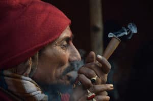 Smoking Charas Made From Afghan Kush